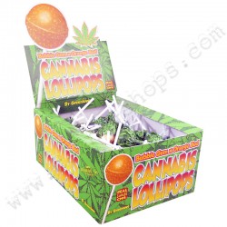 Sucettes Cannabis Orange...